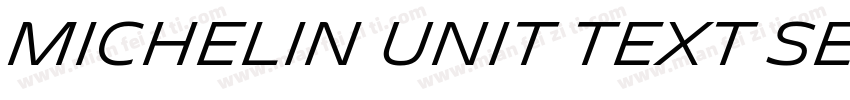 Michelin Unit Text Semi Bold字体转换